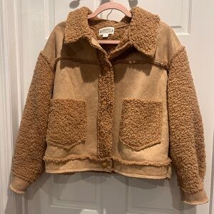 Love Riche Tan Teddy Jacket